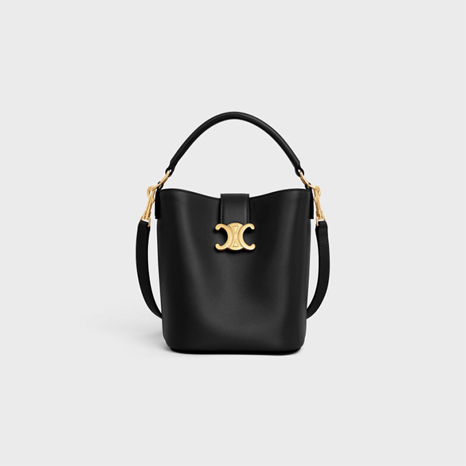 9a+ celine louise small smooth calfskin leather bucket bag